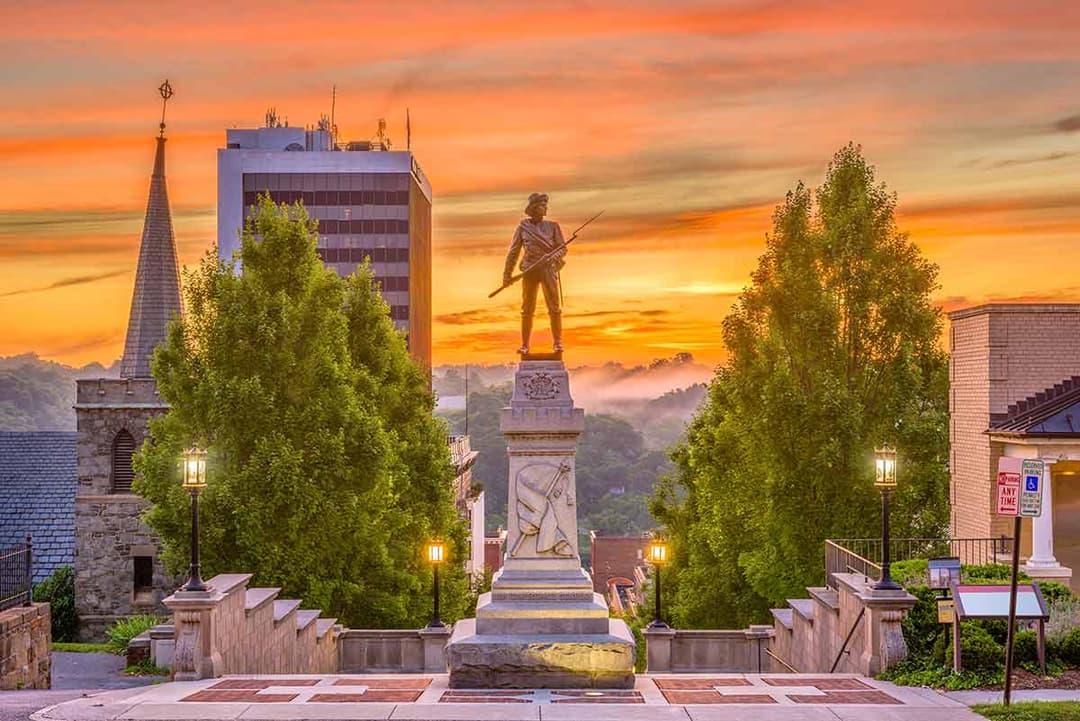 Monument Terrace in Lynchburg, Virginia